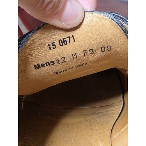 Johnston & Murphy Men's 15-0671 Bradford Leather CapToe Oxford Shoe Black 12M - Picture 9 of 16